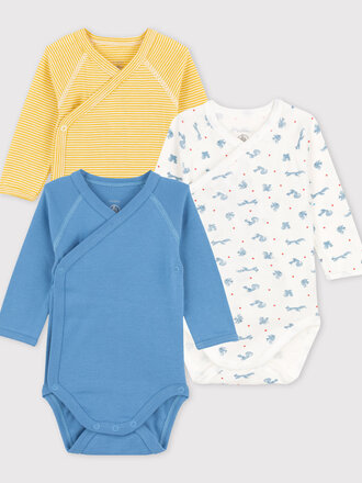 Petit Bateau 3 Bodies naissance ML