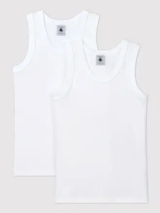 Petit Bateau Debardeur set van  2 wit