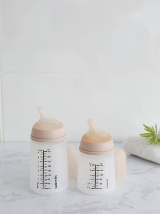 Suavinex ANTI-KOLIEK FLES Zerø.Zerø 270ML - Gemiddelde doorstroom / M Light