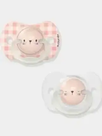 Suavinex NIGHT & DAY - 2 * SILICONEN SYMMETRISCHE FOPSPEEN SXPRO 0/6M - Beer