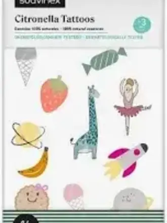 Suavinex COSMETICA ANTI-MUGGEN - CITRONELLA TATOEAGES 14 pcs