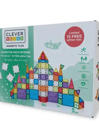 Cleverclixx Inventive Pack Intense 110 pieces + 15 free glitter tiles limited edition