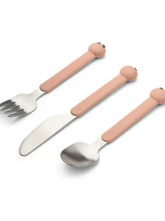 Liewood Tove Peach Cutlery Set / Peach / Pale tuscany multi mix