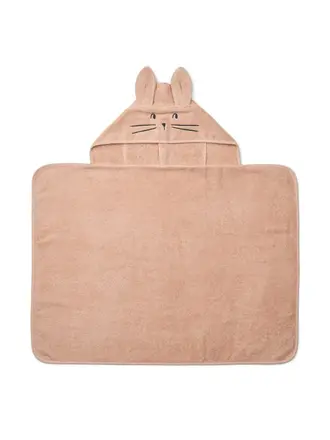 Liewood Vilas Rabbit Baby Hooded Towel / Pale tuscany