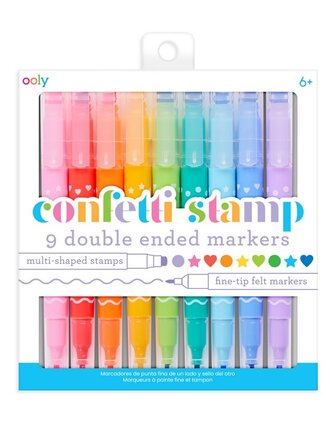 Ooly Ooly - Confetti Stamp Double Ended Markers
