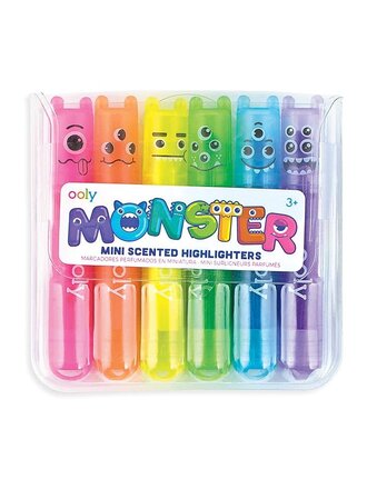 Ooly Mini Monster Scented Highlighters - Display of 24