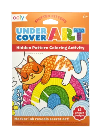 Ooly Undercover Art Hidden Patterns Coloring Activity - Smitten Kittens