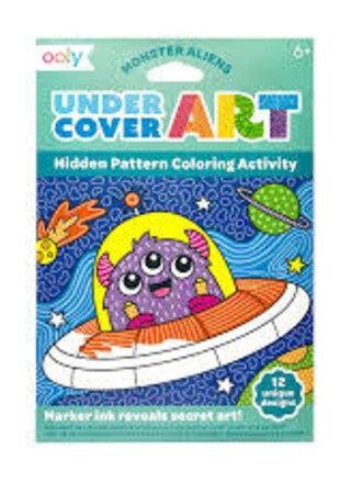 Ooly Undercover Art Hidden Patterns Coloring Activity - Monster Aliens