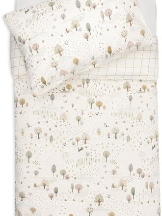 Jollein Dekbedovertrek met sloop 100x140cm - Tiny Park