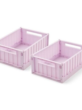 Liewood Weston Storage Box S 2-pack / Light lavender