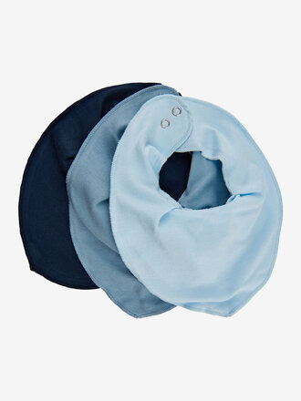 Fixoni Bandana Bibs 3-pack / Dusty Blue 5904