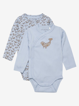 Fixoni Wrap Body LS 2-Pack Blue Fog 422317