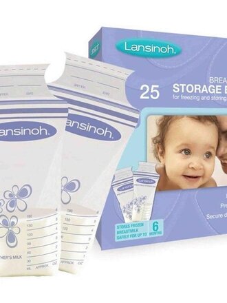 Lansinoh Bewaarzakjes voor borstvoeding 25st.