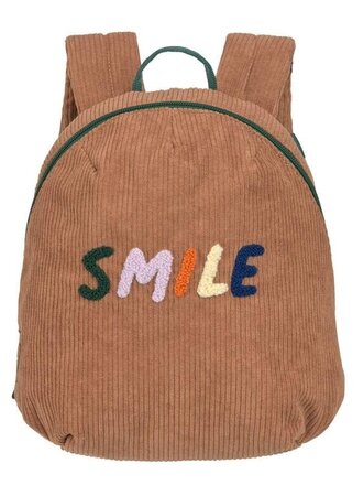 Lassig Tiny Backpack Cord Little Gang Smile  caramel