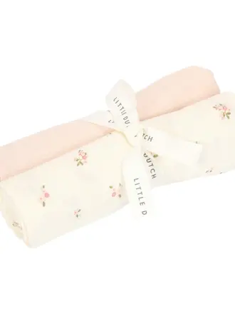 Little Dutch Swaddle doeken hydrofiel 70 x 70 Fairy Blossom & Blossom