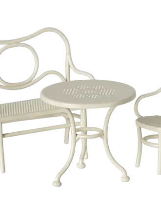 Maileg Café set, Mouse, Small - Off white