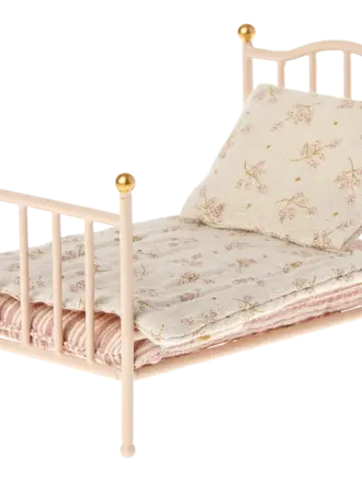 Maileg Vintage bed, Mouse - Rose