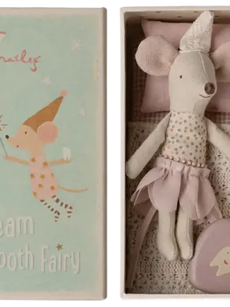 Maileg Tooth fairy mouse, Little sister in  matchbox