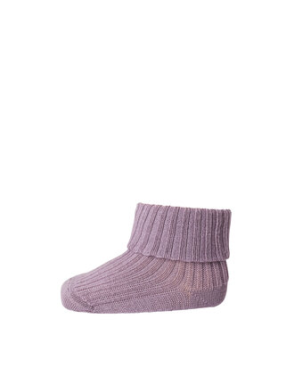 Mp Denmark Wool rib baby socks / Grape Shake