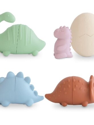 Mushie BATH SET 4-PACK - Dino