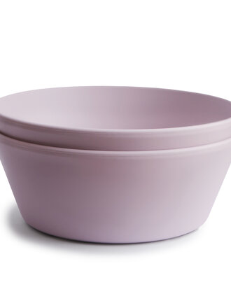 Mushie Bowls round / Lila (2 PCS)