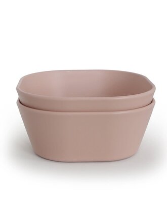 Mushie Bowls square / Blush (2 PCS)