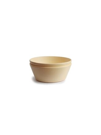 Mushie Bowls round / Pale Daffodil (2 PCS)
