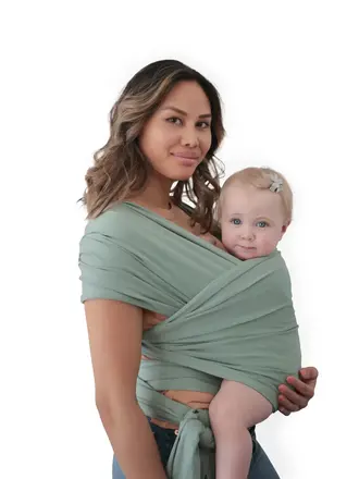Mushie Baby Wrap / Roman green