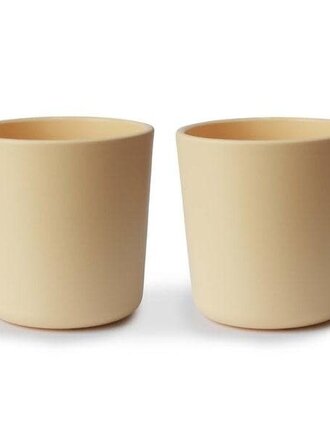 Mushie cup / Pale Daffodil 2pcs