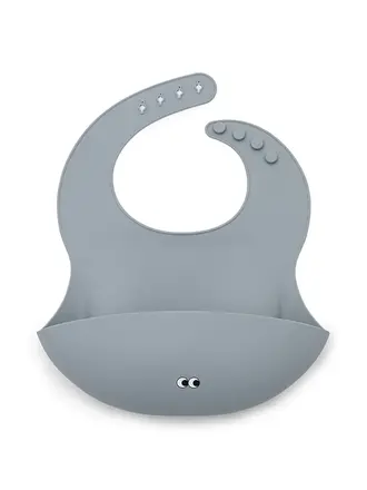 Noui Noui Silicone Bib / Dusty Blue