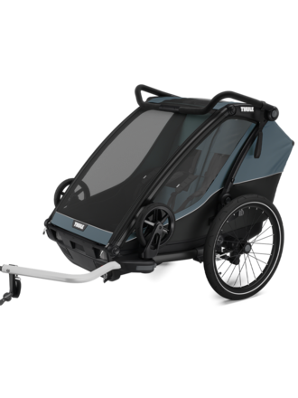 Thule Thule Chariot Cab  2-zits multisport fietskar donkergrijs
