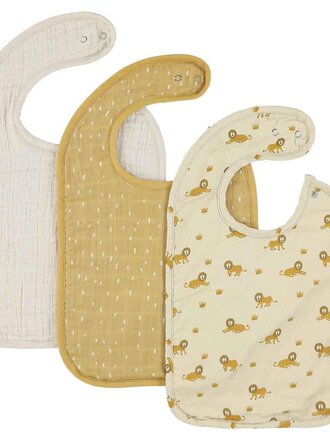 Trixie Bib 3-pack mix - Lively Lion