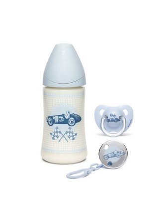 Suavinex SX - ROSE & BLEU - Geschenkset - Silic. - Anat. - 0/6M Toys Bleu