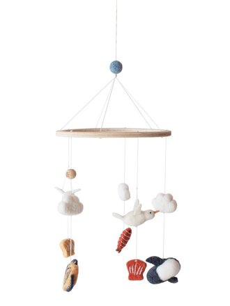 Sebra Felted baby mobile, Seven Seas