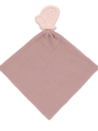 Lassig Teether & Comforter Natural Rubber Butterly