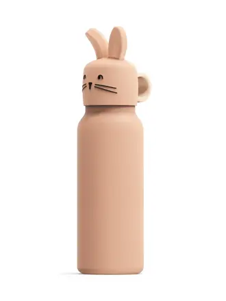 Liewood Falk Water Bottle w Rabbit Lid 350 ml / Pale tuscany
