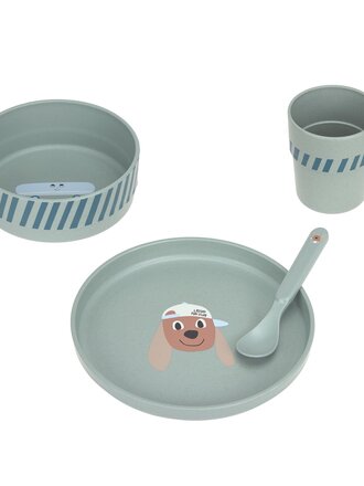 Lassig Dish Set PP/Cellulose Tiny Team Dog