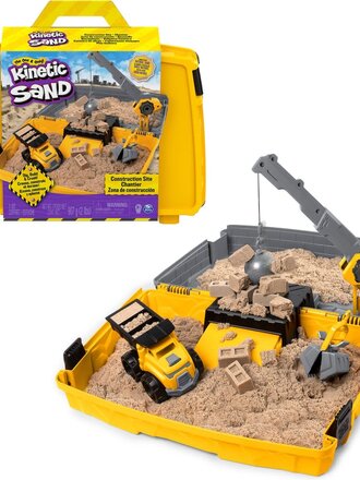 Tuban Bouwplaats-Speelset met Kiepwagen Kraan met Sloopkogel Emmer en 907 gram Speelzand