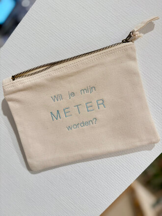 Fil & Fée Atelier Canvas Pochet Large 28 x 20 cm + Borduren