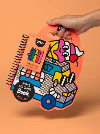 Omy Super Kleur- & Stickersboek – Yummy Omy Super Kleur- & Stickersboek – Yummy