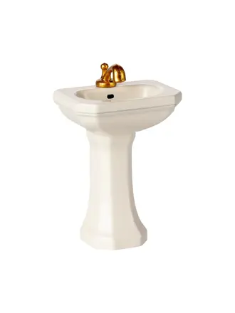 Maileg Bathroom sink, Mouse - Off white