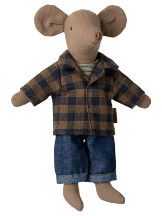 Maileg Dad mouse - Light brown