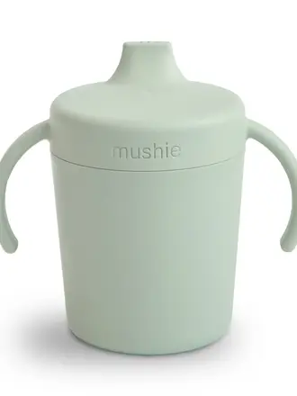 Mushie Trainer Sippy Cup / sage green