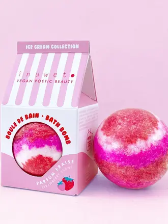 Inuwet BATH BOMB ICECREAM _ FRAISE