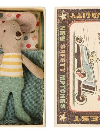 Maileg Little brother mouse in box