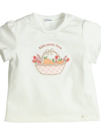 GYMP T-shirt Aerobic Little Picnic Love Pink 353-6389-10