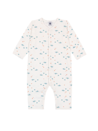 Petit Bateau FOOTLESS SLEEPSUIT MARSHMALLOW/MULTICO A0FD6