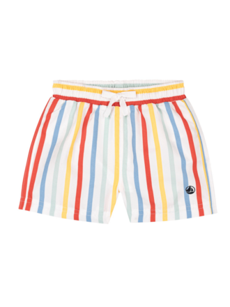 Petit Bateau SHORT DE PLAGE MARSHMALLOW/MULTICO A0FSN
