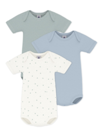 Petit Bateau 3 BODIES US MC variante 1 A0FQK