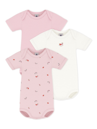 Petit Bateau 3 BODIES US MC variante 1 A0FOU